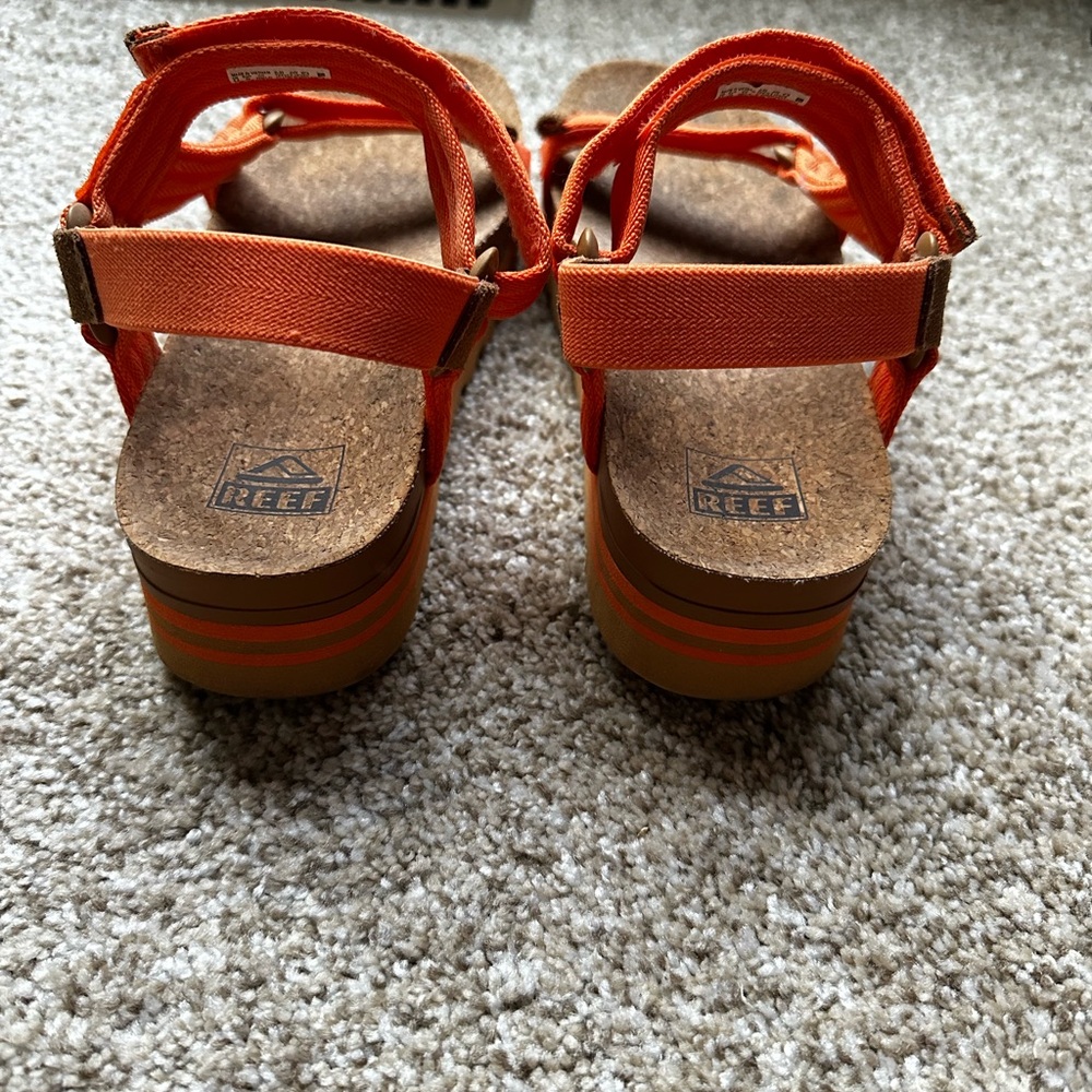Reef  Women’s Orange Platform Sandals - Picture 5 of 6